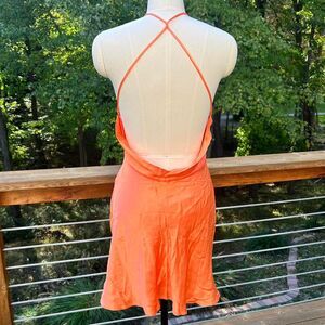 Bec Bridge Orange Mini Dress